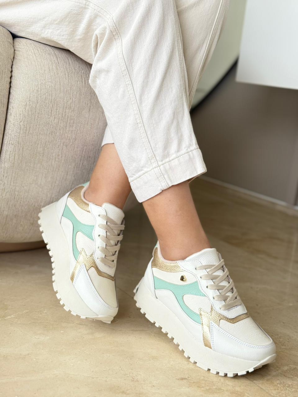 Tenis en cuero para dama Daira