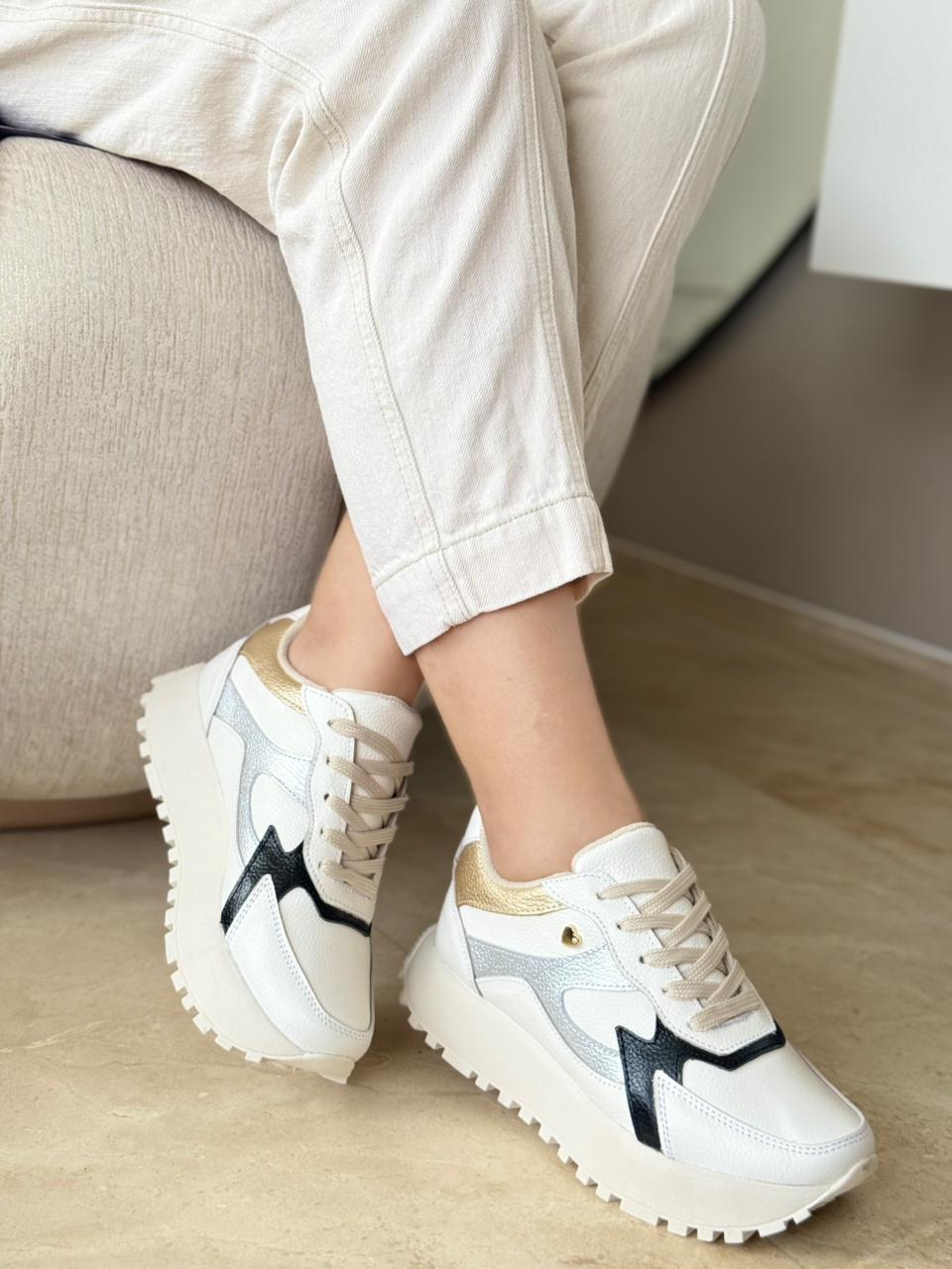 Tenis en cuero para dama Daira