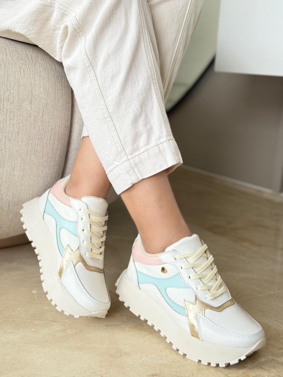 Tenis en cuero para dama Daira