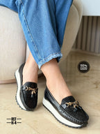 Mocasín en cuero para dama Victoria