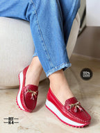 Mocasín en cuero para dama Victoria