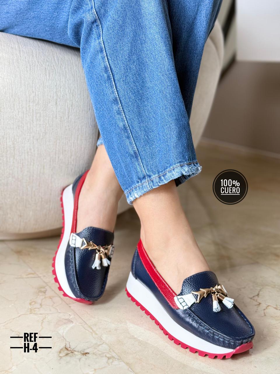 Mocasín en cuero para dama Victoria