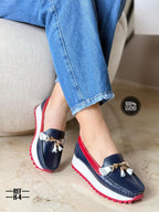 Mocasín en cuero para dama Victoria