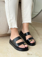 Sandalias en cuero para dama Lia