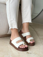 Sandalias en cuero para dama Lia