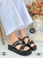 Sandalias en cuero para dama Amara