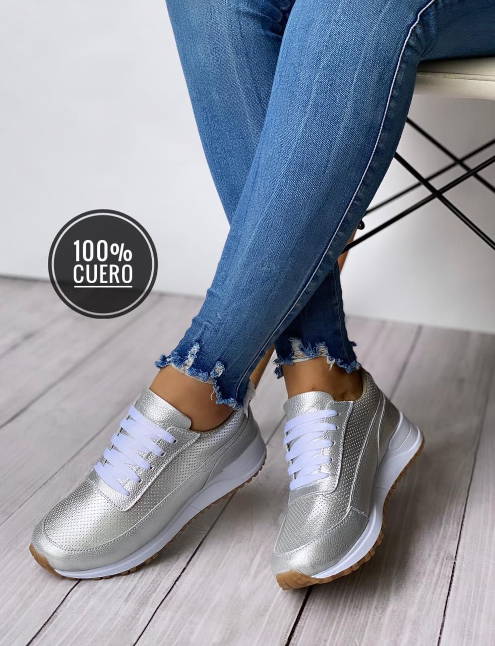 Tenis en cuero para dama Paris