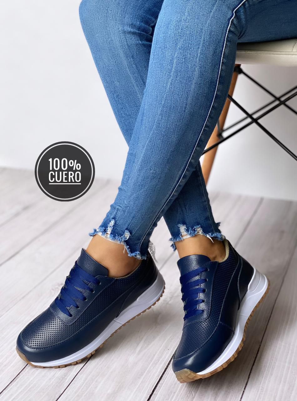 Tenis en cuero para dama Paris