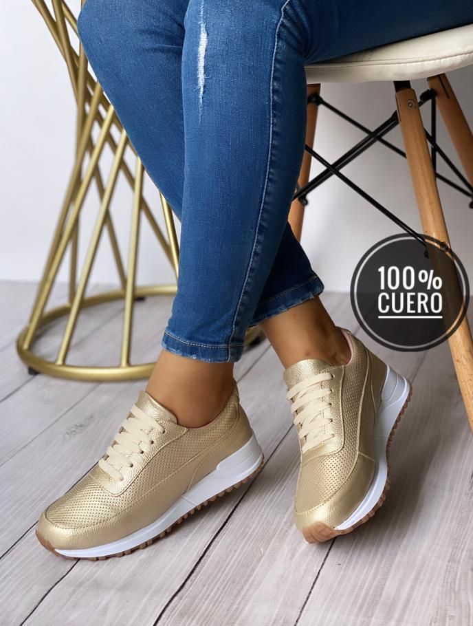 Tenis en cuero para dama Paris