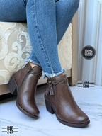 Botines en cuero para dama Dalia