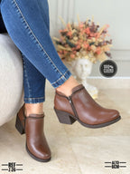 Botines en cuero para dama Adri