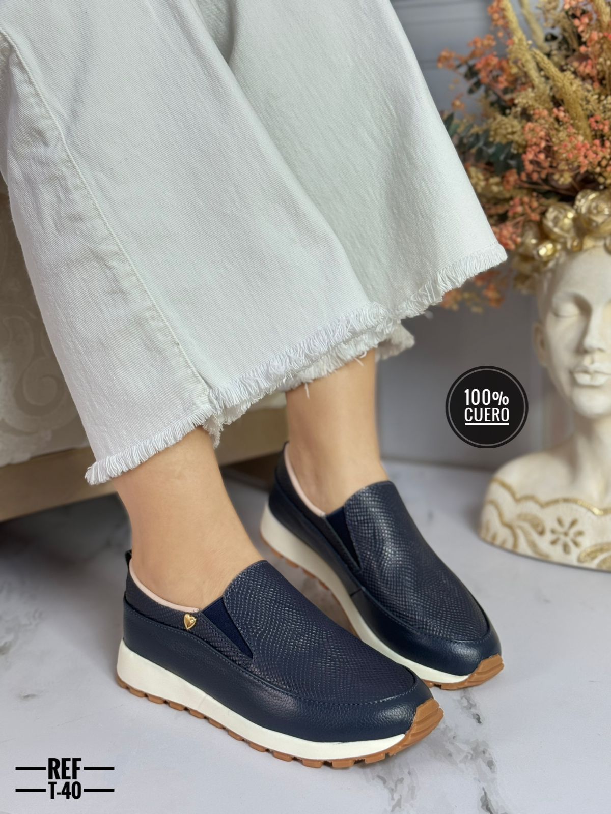 Casuales en cuero para dama Giulia