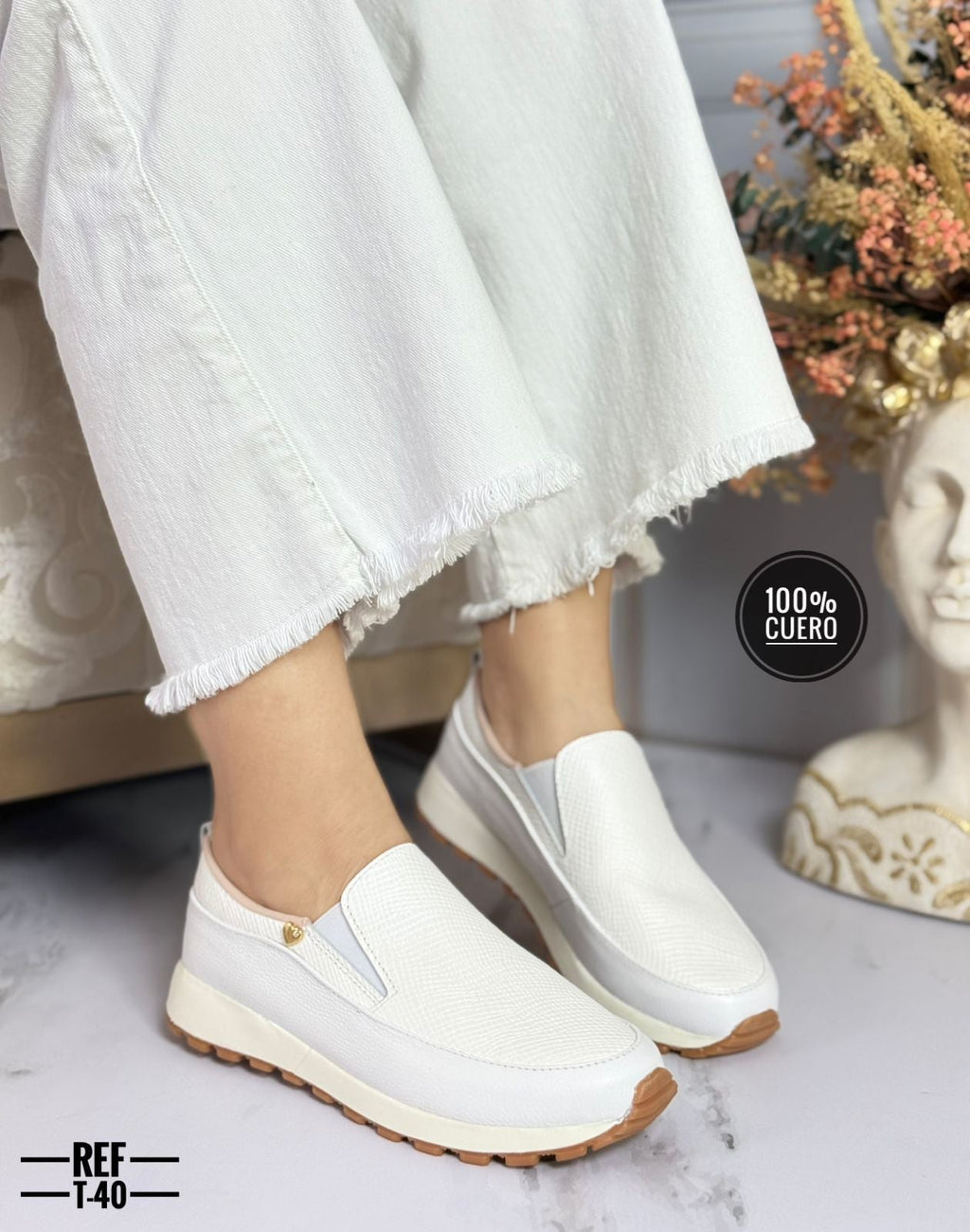 Casuales en cuero para dama Giulia