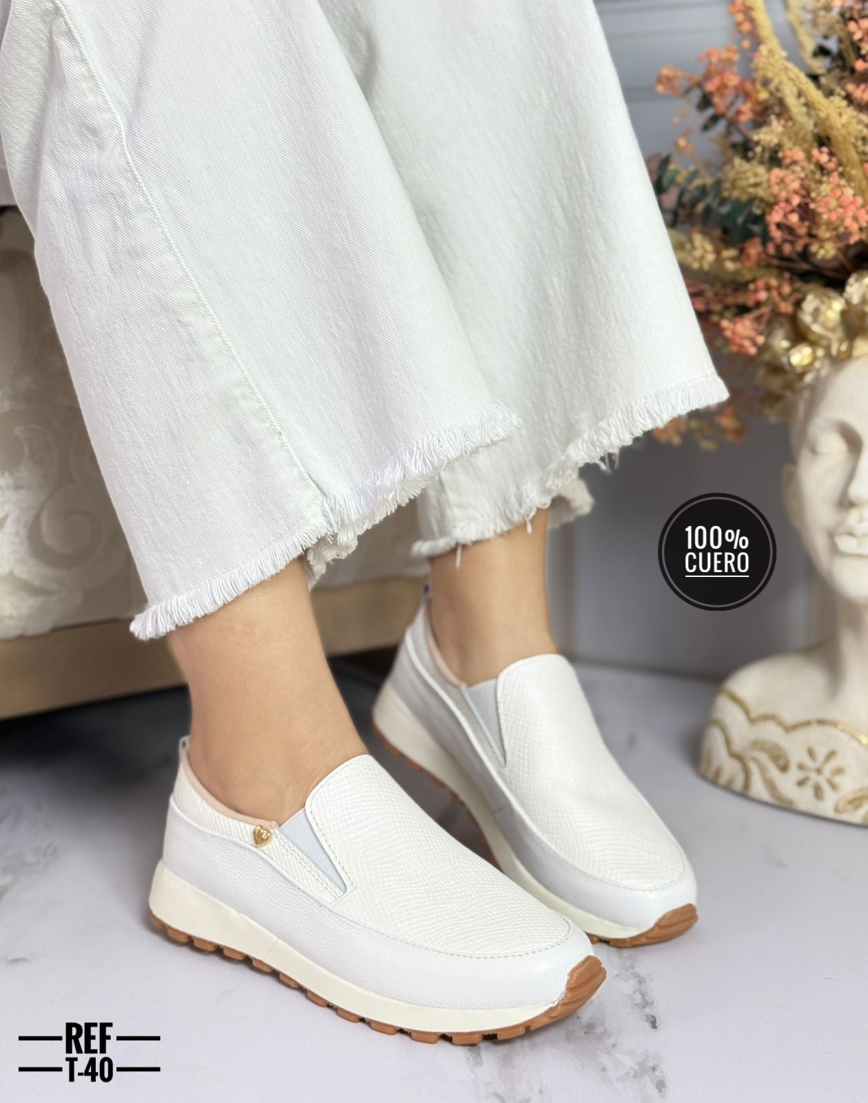 Casuales en cuero para dama Giulia