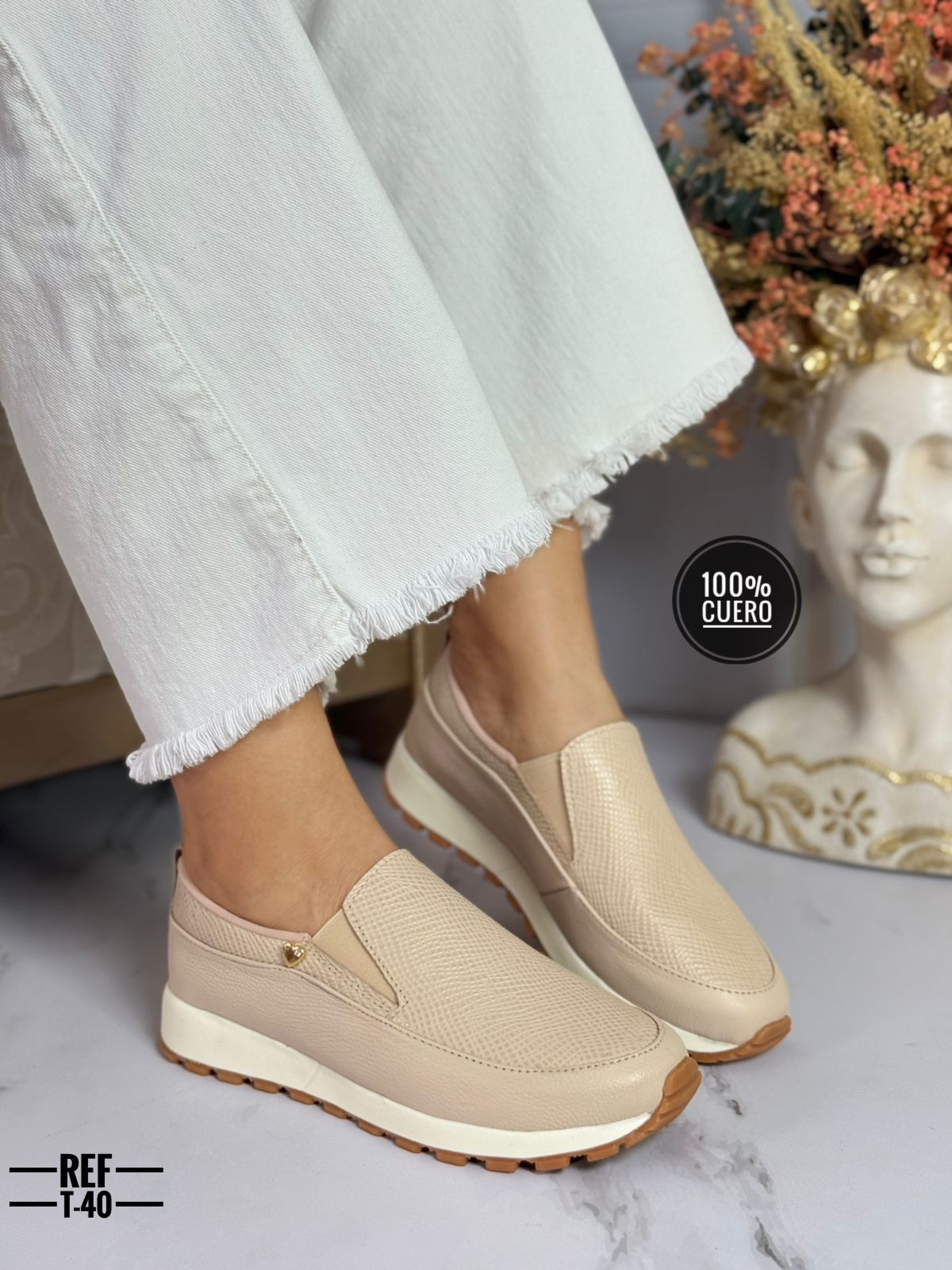 Casuales en cuero para dama Giulia