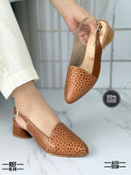 Tacones en cuero para dama Ivanna