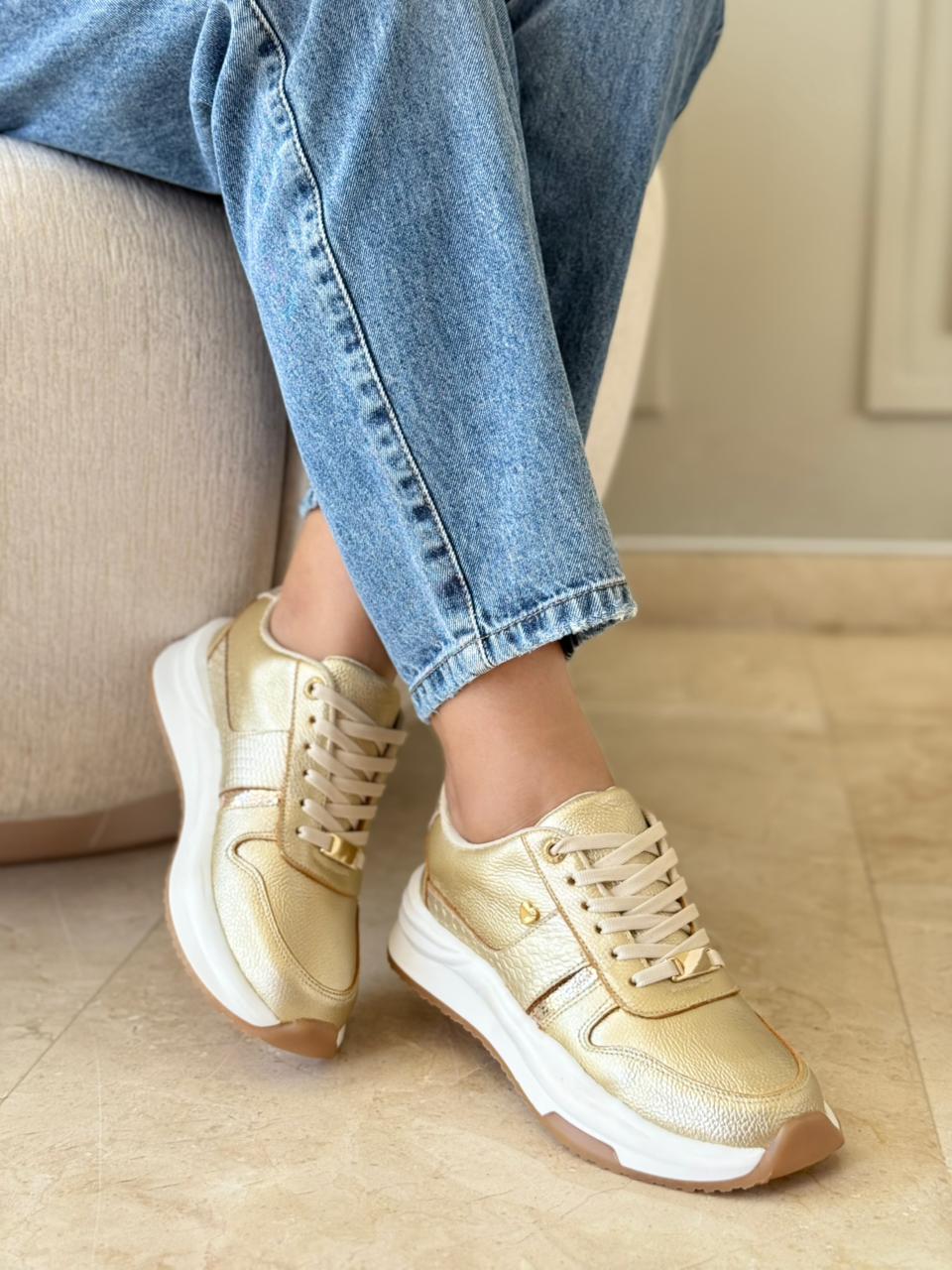 Tenis en cuero para dama Zoe